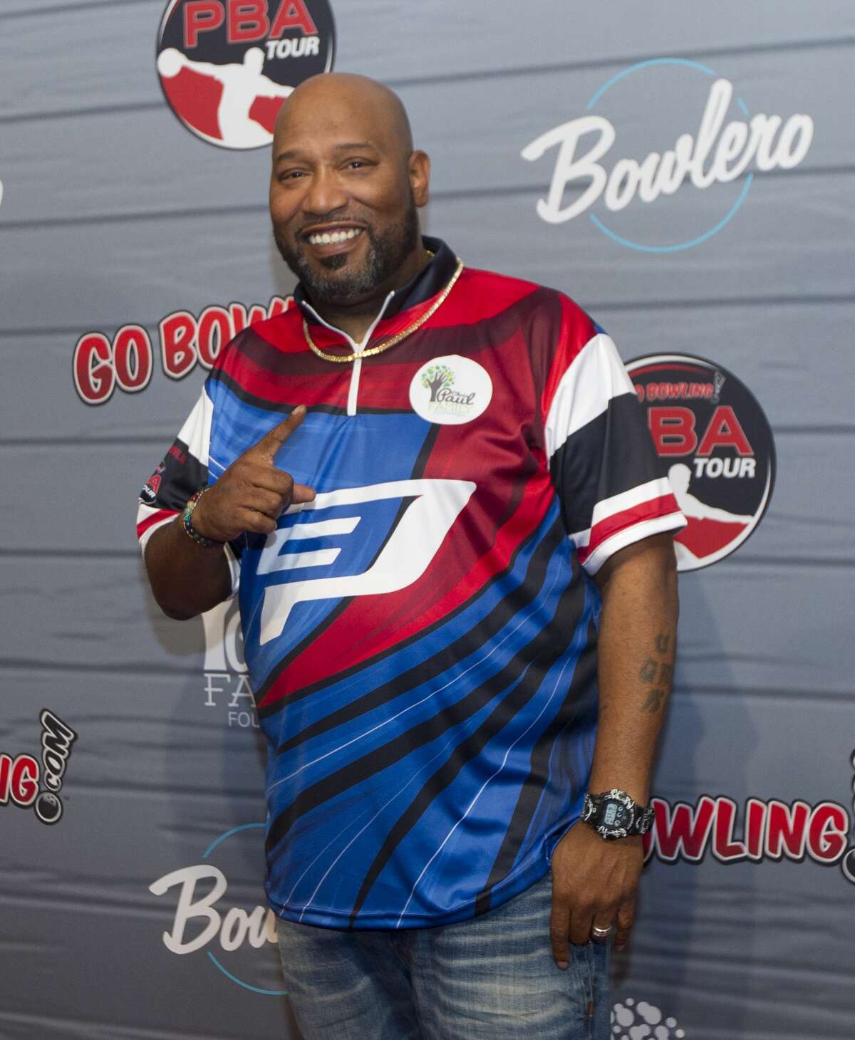 Houston rapper Bun B arrives for the annual CP3 PBA Celebrity Invitational at Bowlero The Woodlands.