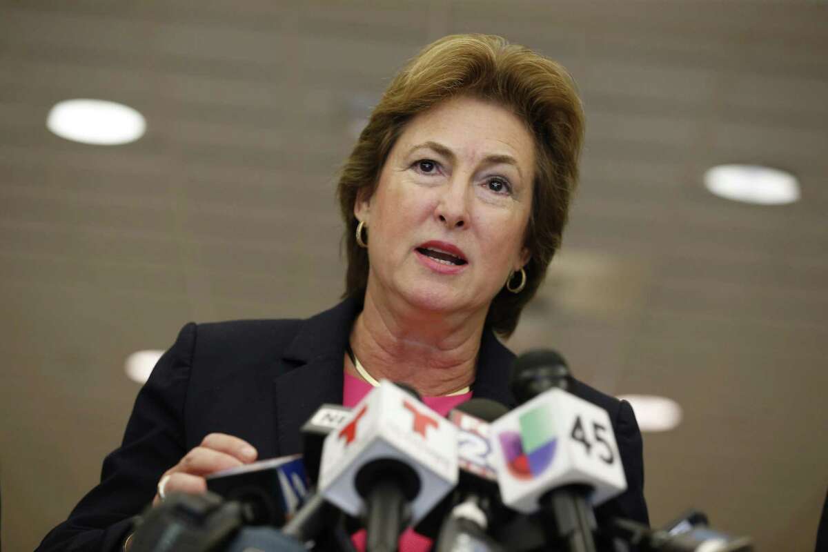Harris County District Attorney Kim Ogg fired about 40 prosecutors after taking office in 2017. ( Steve Gonzales / Houston Chronicle )