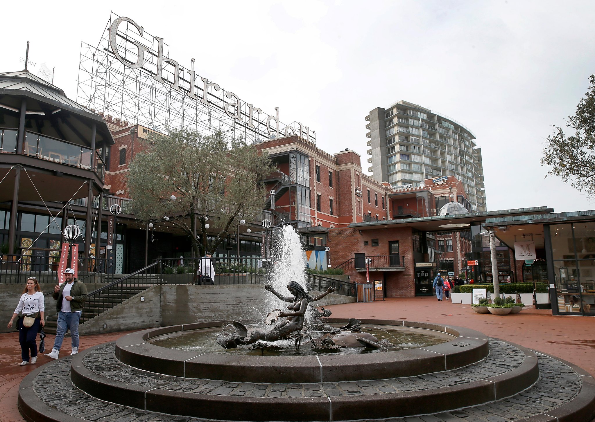 SF's historic Ghirardelli Square nearly full with food focus