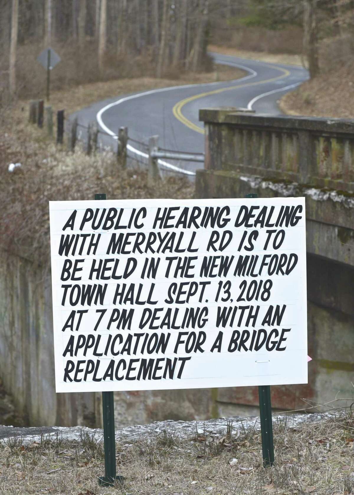 The Merryall Road bridge is one of the five worst in Litchfield County. New Milford is trying to fix it by 2020 but the layout and construction of it are posing challenges. Tuesday, January 15, 2019, in New Milford, Conn.