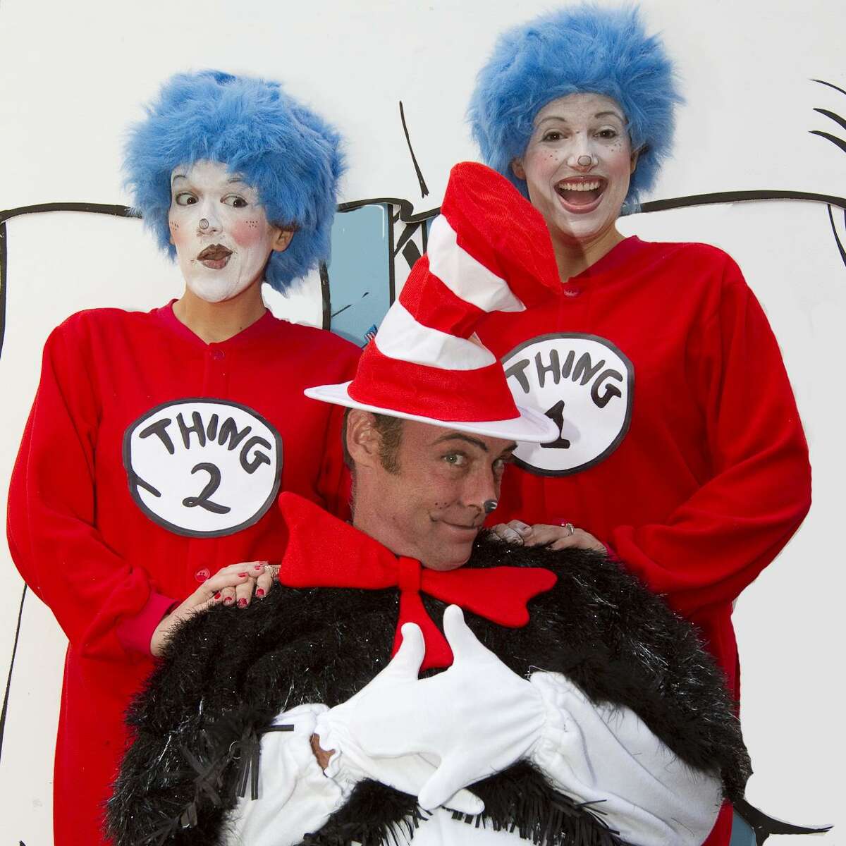Magik Theatre is offering free tickets to its reprise of “Dr. Seuss’ “The Cat in the Hat.” The theater’s 2012 production starred, from left, Ariel Rosen, Dylan Collins and Melissa Zarb-Cousin.