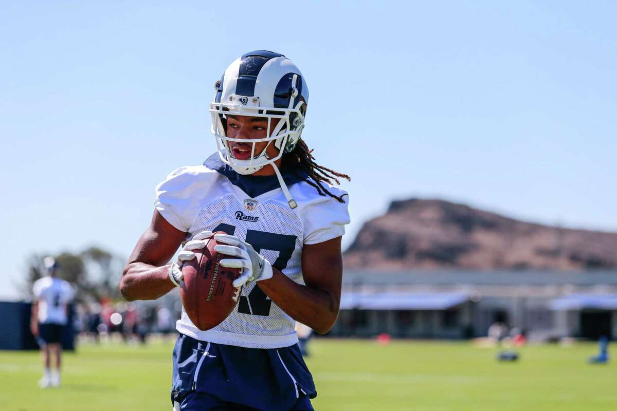 Ramon Richards practices with the Los Angeles Rams. The Brackenridge product is vying for a spot on the 53-man roster.