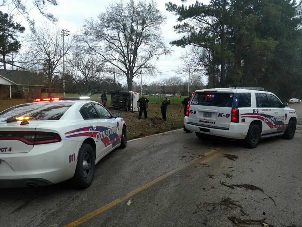 Stolen car chase ends with crash in northwest Houston