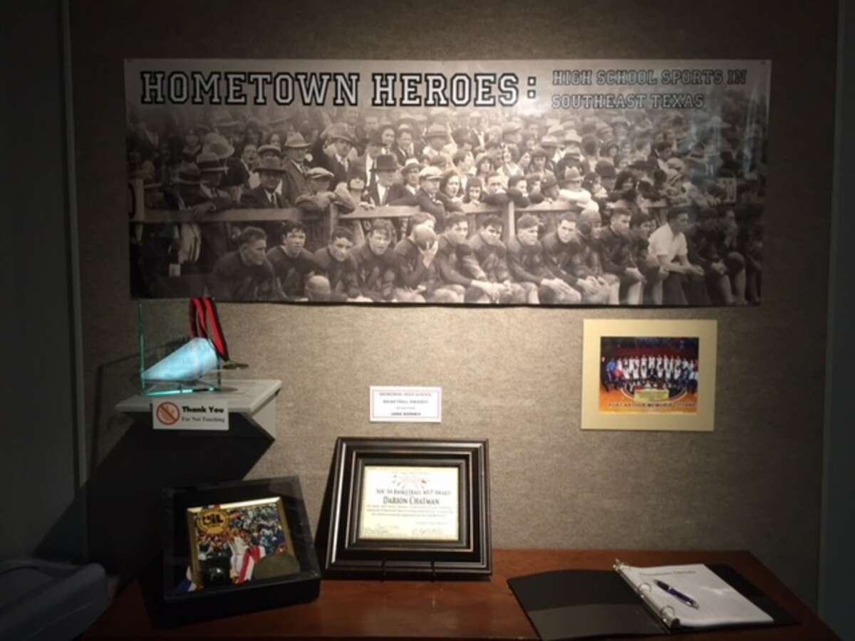 The Museum of the Gulf Coast opened up its Hometown Heroes exhibit on Saturday afternoon, with this display greeting visitors as they walk in.