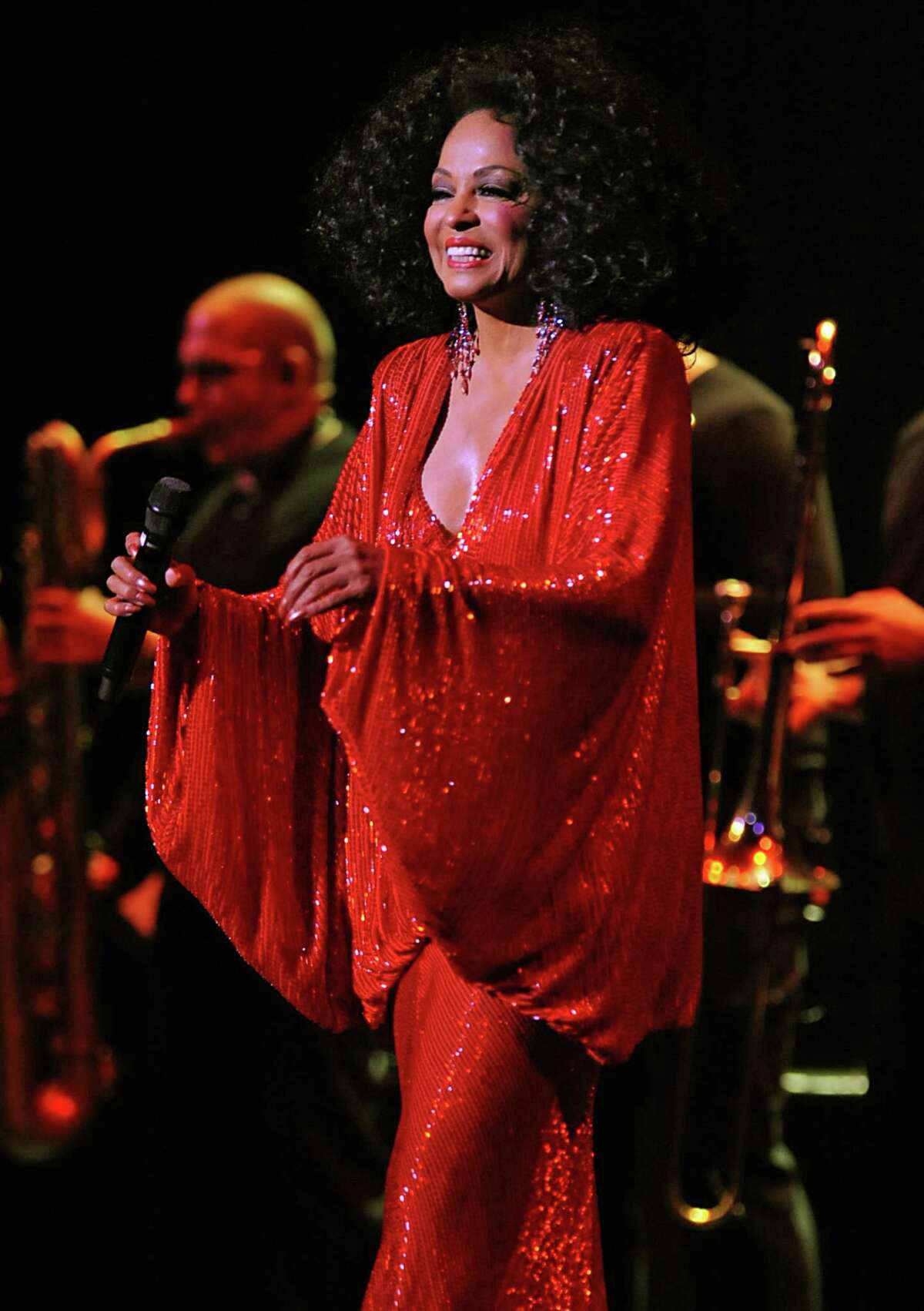 Pop legend Diana Ross sings during a concert at the Palace Theatre in Albany, NY on September 15, 2010. (Lori Van Buren / Times Union)
