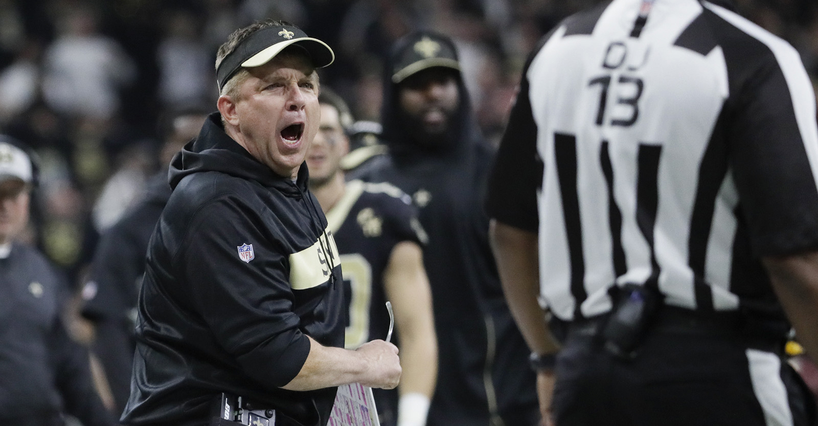 Saints coach Sean Payton says he tested positive for the