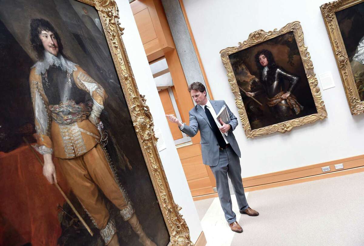 George Knight, Principal with Knight Architecture, leads a tour of the Yale Center for British Art in New Haven in this file photo from May 10, 2016. Knight led the $33 million three-phase conservation project of the museum. Recently the museum partnered with the Yale School of Drama for an unusual presentation of a Shakespeare play.