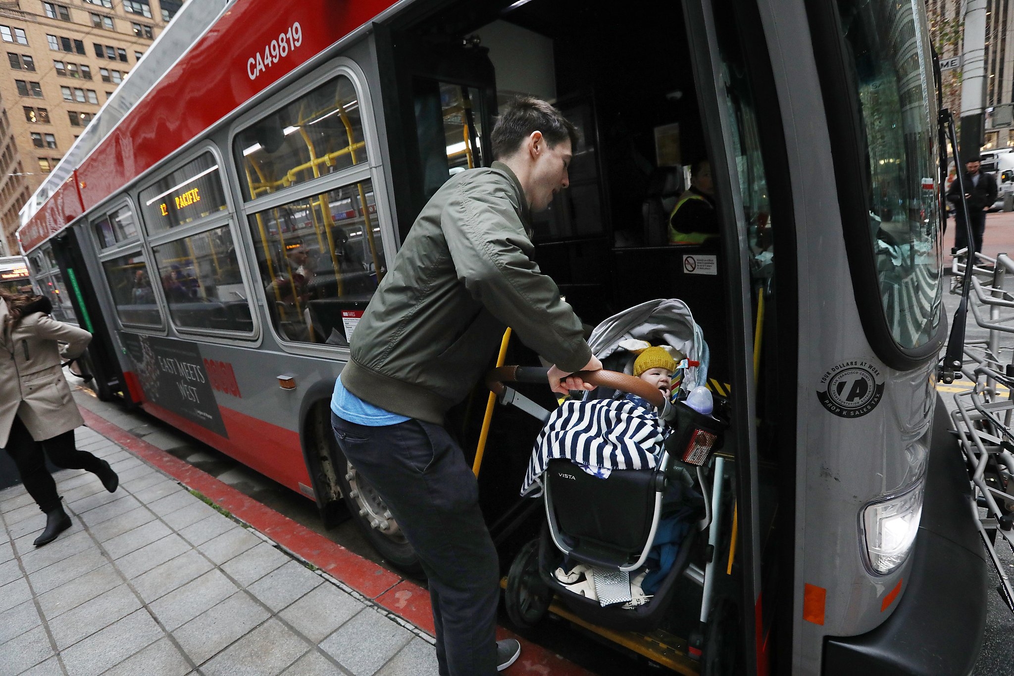 The baby on the bus Dad, infant take Muni adventures across SF