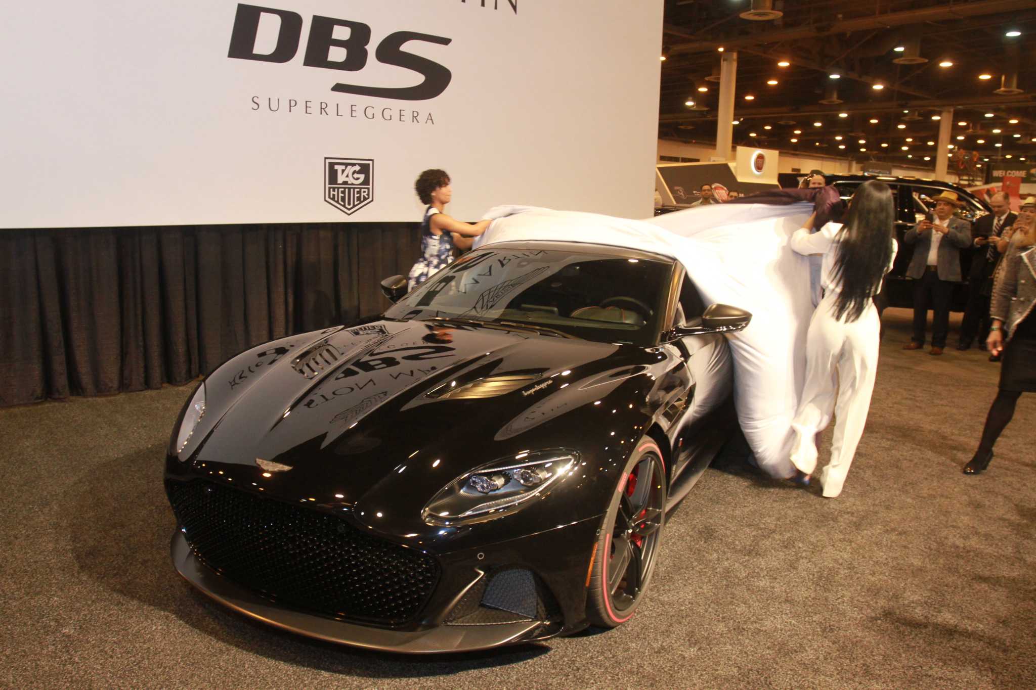 VIP view Aston Martin supercar breaks hearts at Houston Auto Show