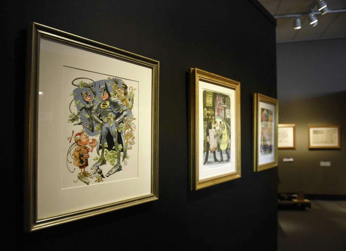 Saturday is the last day to view the exhibit "Masterpieces from the Museum of Cartoon Art" at the Bruce Museum in Greenwich. More than 100 original works ranging from the 1880s to present day are on display, including classic "Peanuts," "Doonesbury" and "Calvin & Hobbes" pieces.