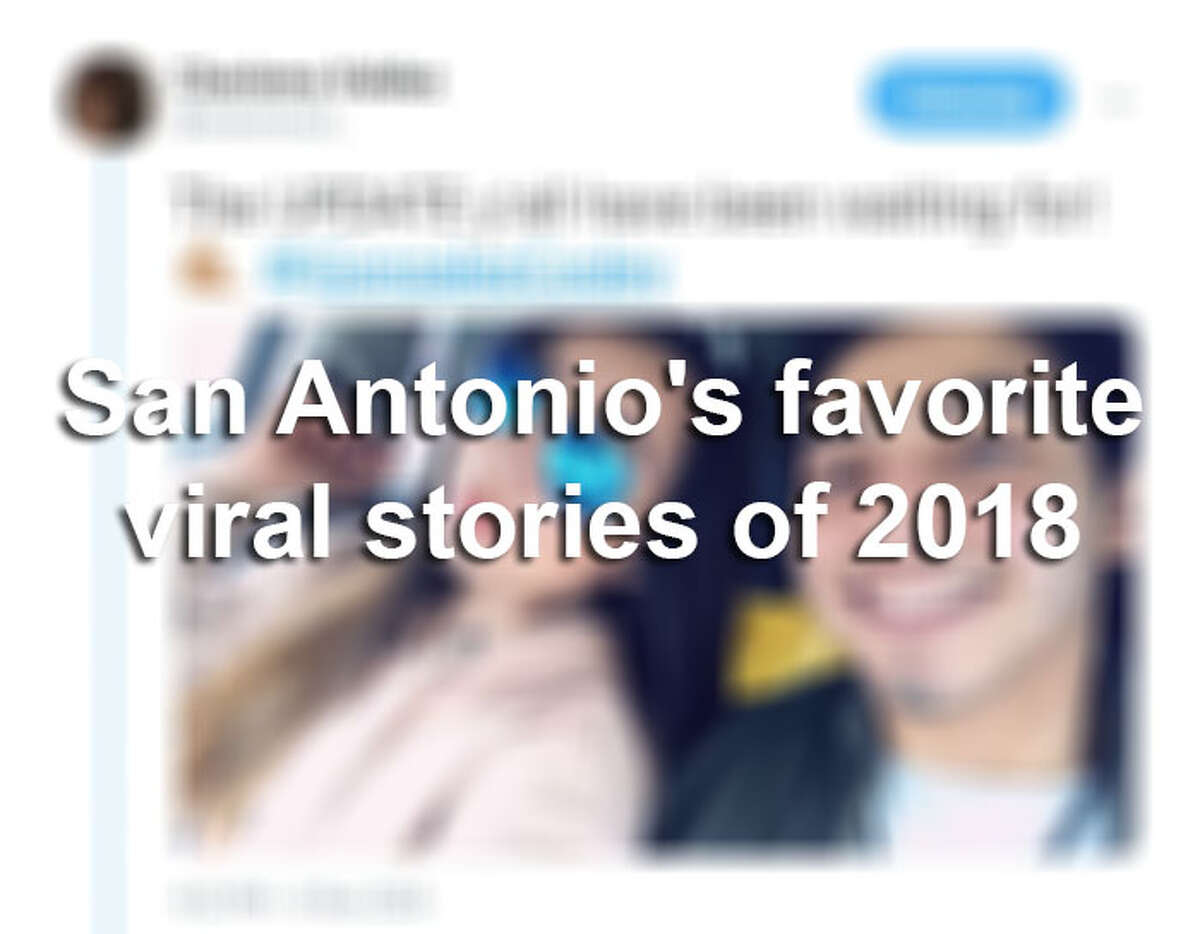 Along with new jobs, family members, homes and other milestones, a few San Antonians can add "going viral" to their list of 2018 accomplishments. Click ahead to view San Antonio's favorite viral stories of 2018.