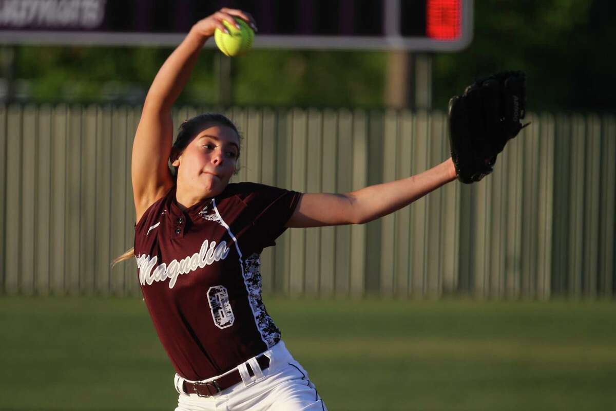 FILE PHOTO — Magnolia’s Sawyer Jordan pitched six no-hit innings during a 13-0 victory over Paetow on Friday night.