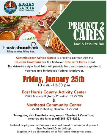 Precinct 2 Joins Houston Food Bank To Feed Federal Workers