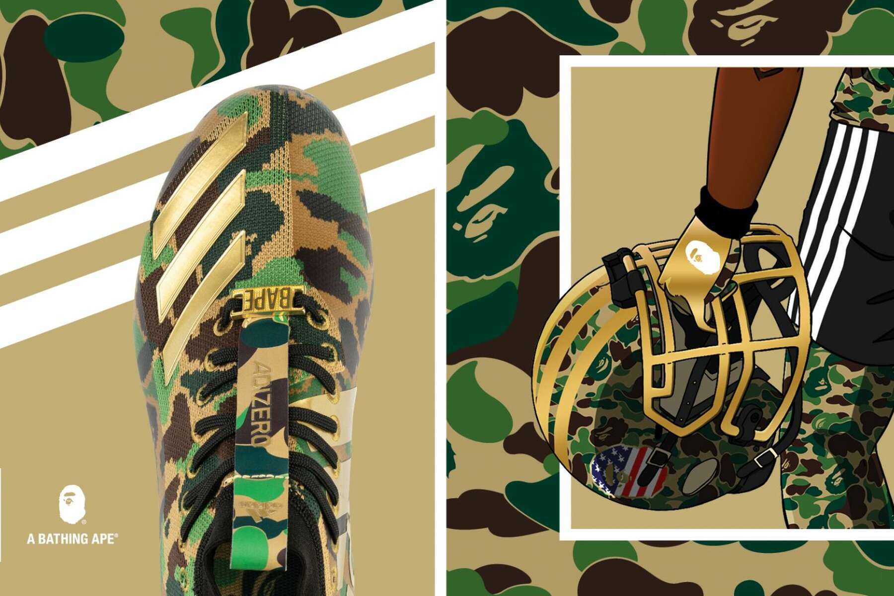 Sometimes sometimes Meekness short The adidas x BAPE Super Bowl collection is insane