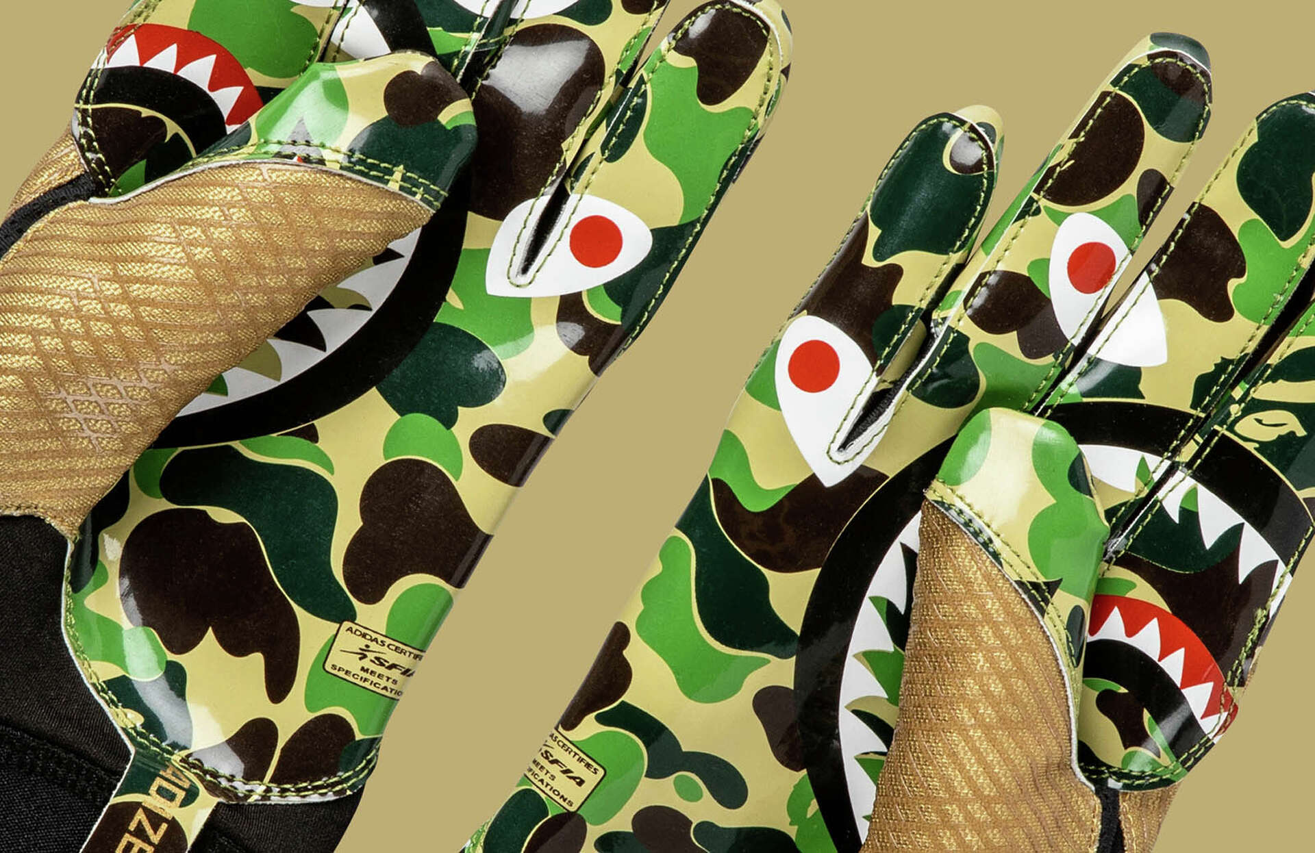 bape adidas gloves