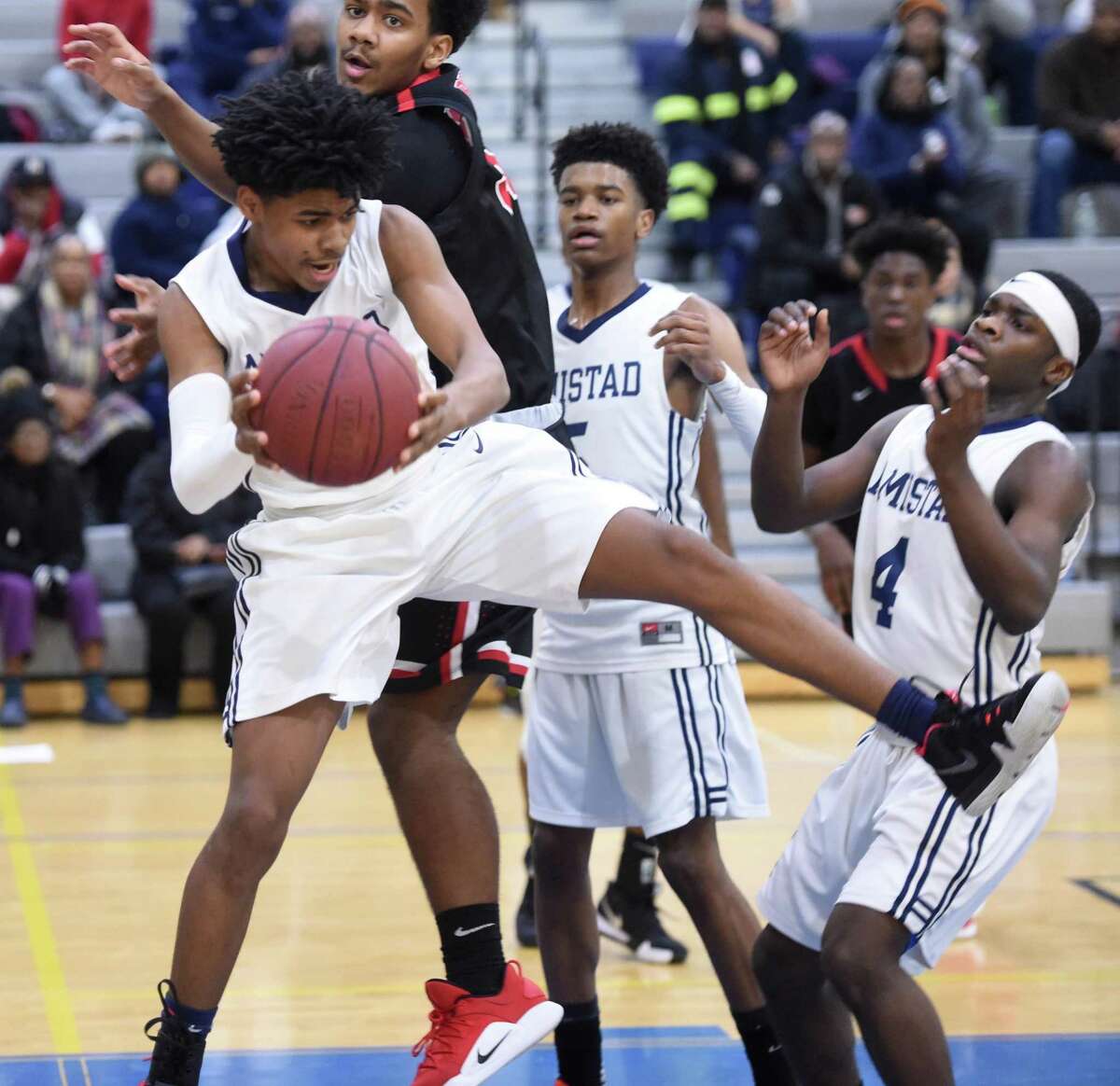 Photos: Cromwell at Amistad boys basketball