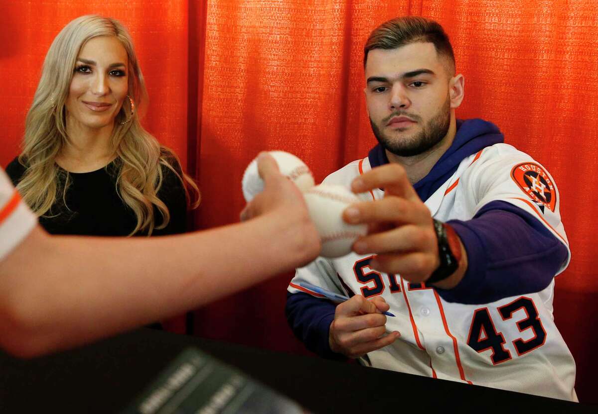 PHOTOS: A look inside Astros FanFest Houston Astros pitcher Lance McCullers Jr., accomapnied by his wife, Kara McCullers, signs autographs at the Astros Fan Fest on Saturday, Jan. 26, 2019, in Houston. Browse through the photos above for a look inside Astros FanFest on Saturday ...