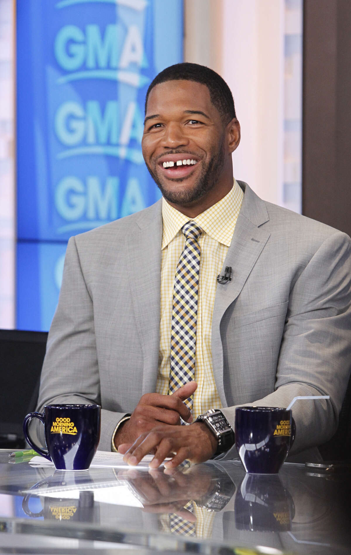 Michael Strahan on "Good Morning America," 6/24/14, airing on the ABC Television Network.