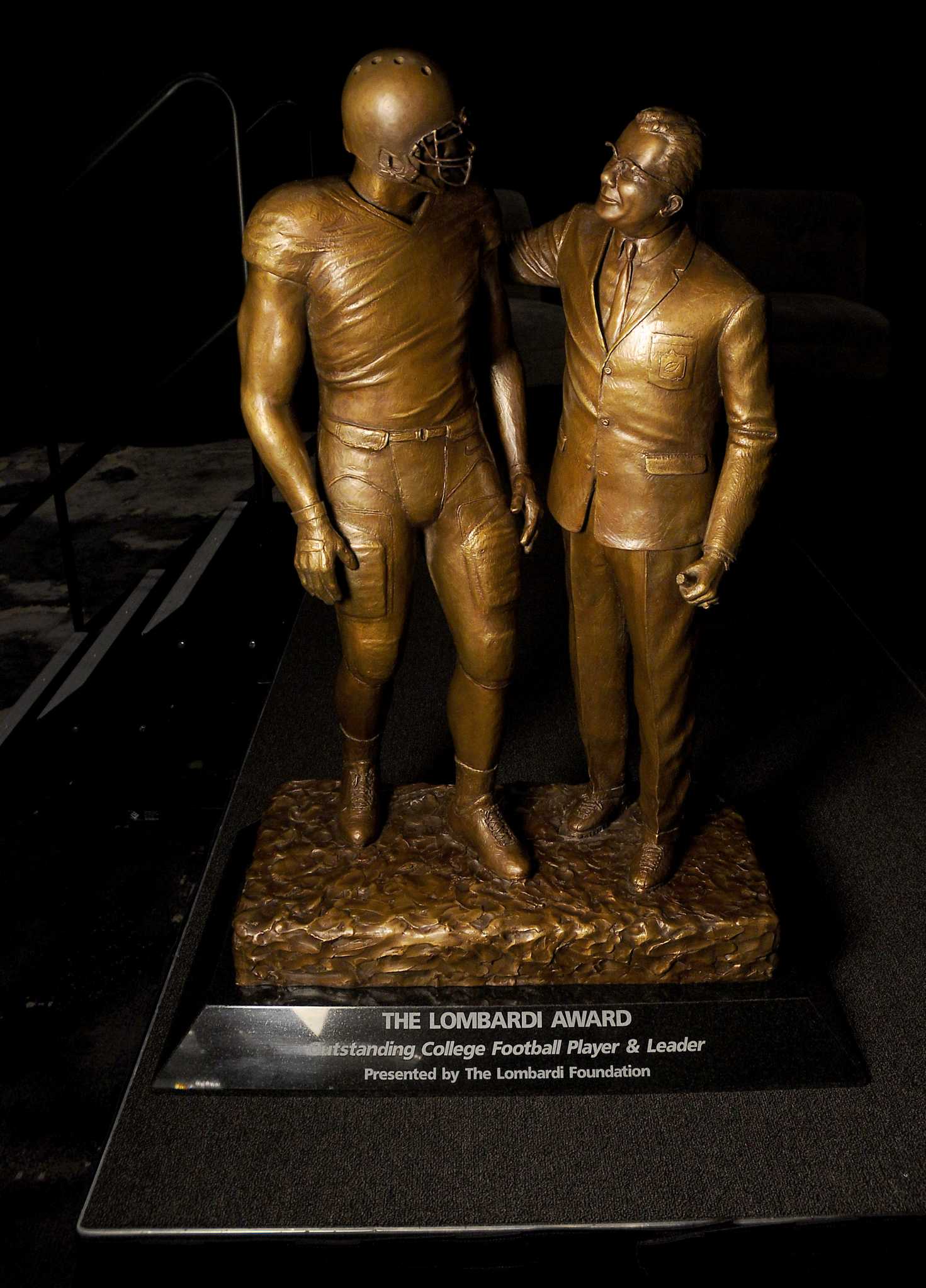 Lombardi Football Award | Shiny Silver Lombardi Statue | Paradise Awards