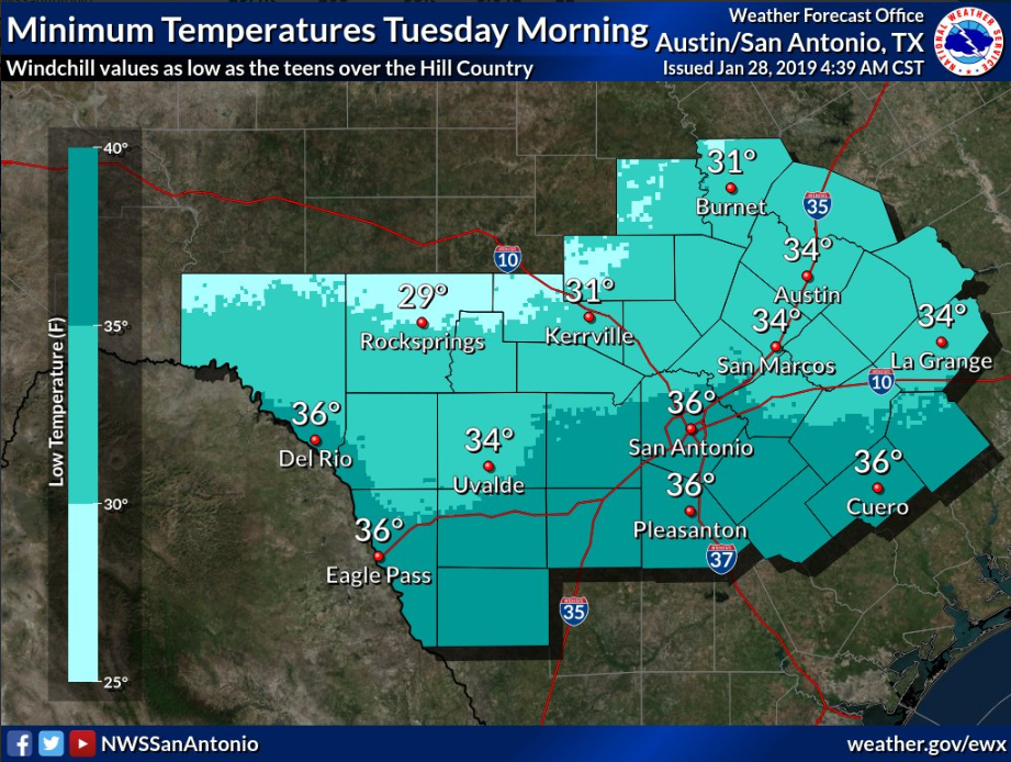 Heavy winds follow cold front into San Antonio