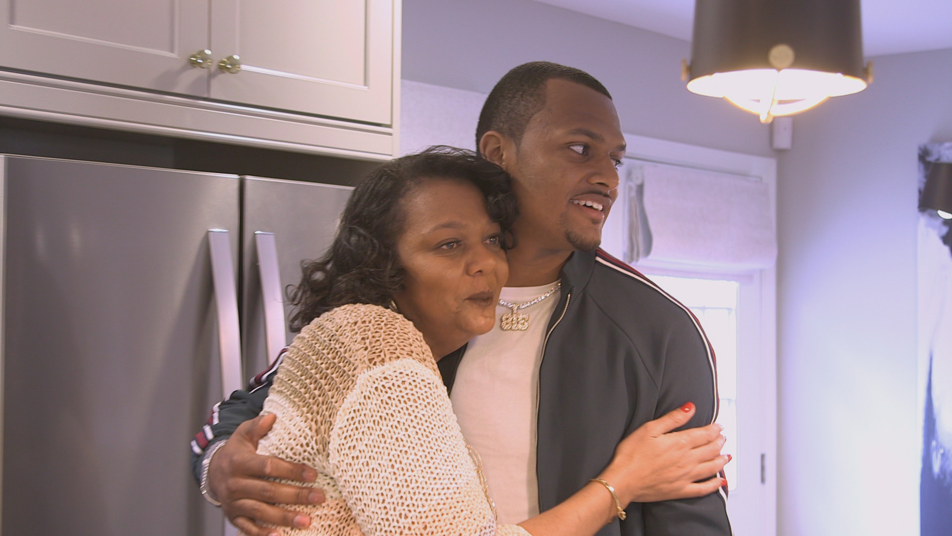 October 6, 2019: Deann Watson, mother of Deshaun Watson, enters