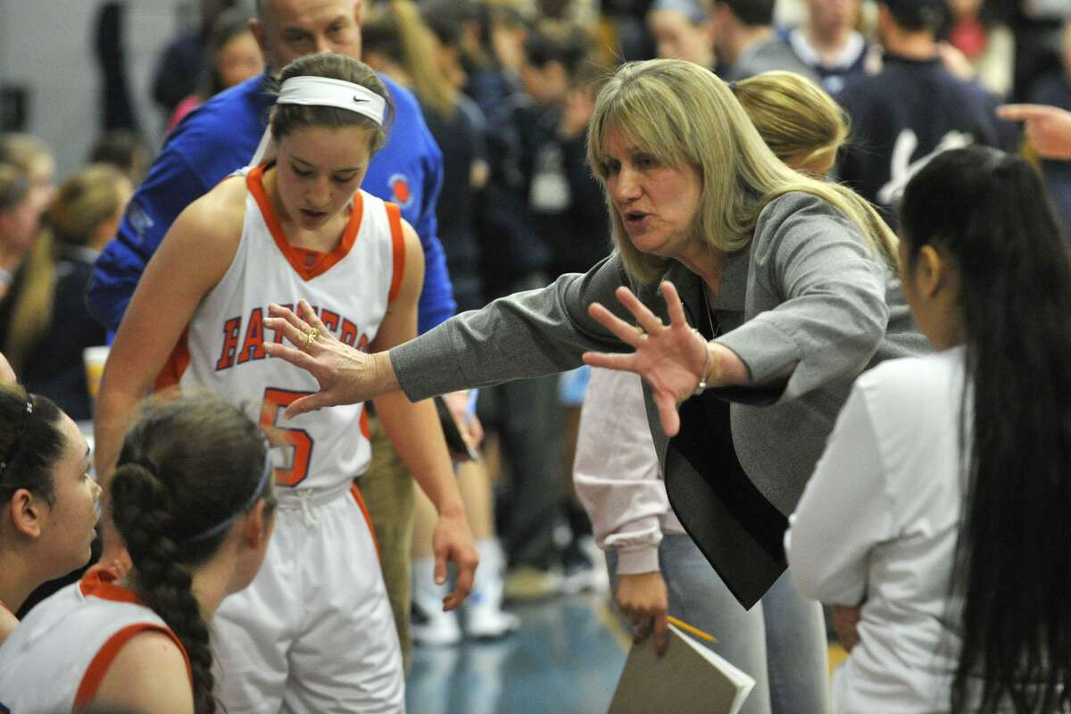Danbury head coach Jackie DiNardo is on the cusp of becoming the first female Connecticut coach to win 500 girls basketball games.