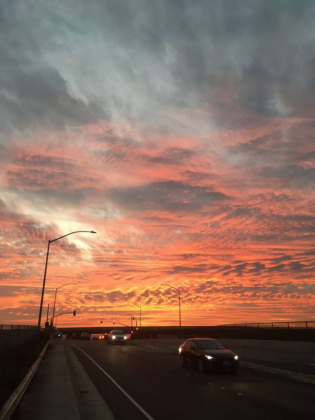 Gorgeous sunset blooms over Bay Area skies ahead of storms