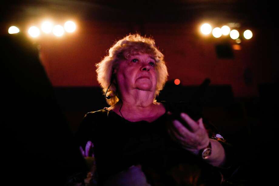 Director Trudi Angel watches the final performance of her students as they perform the Nutracker at the State Street Theater in Oroville, California, on Saturday, Jan. 20, 2019. Trudi's home and ballet school were destroyed in Paradise during the Camp Fire. Photo: Gabrielle Lurie / The Chronicle