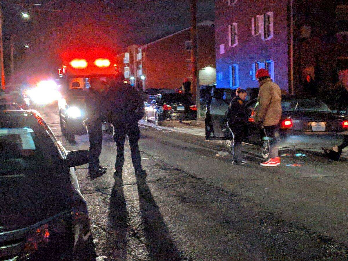 Bridgeport Police investigate a shooting on Birdseye Street on Jan. 20.