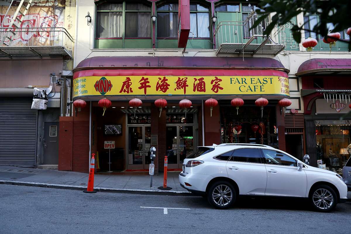 The exterior Far East Cafe, the oldest banquet restaurant in San Francisco Chinatown. It’s closing after 100 years in business.