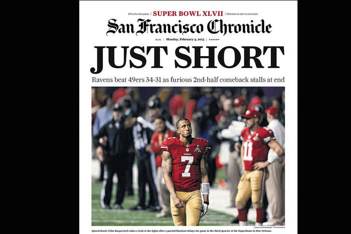 Super Bowl 2013: San Francisco 49ers' furious comeback falls short in 34-31  loss to Baltimore Ravens – The Mercury News