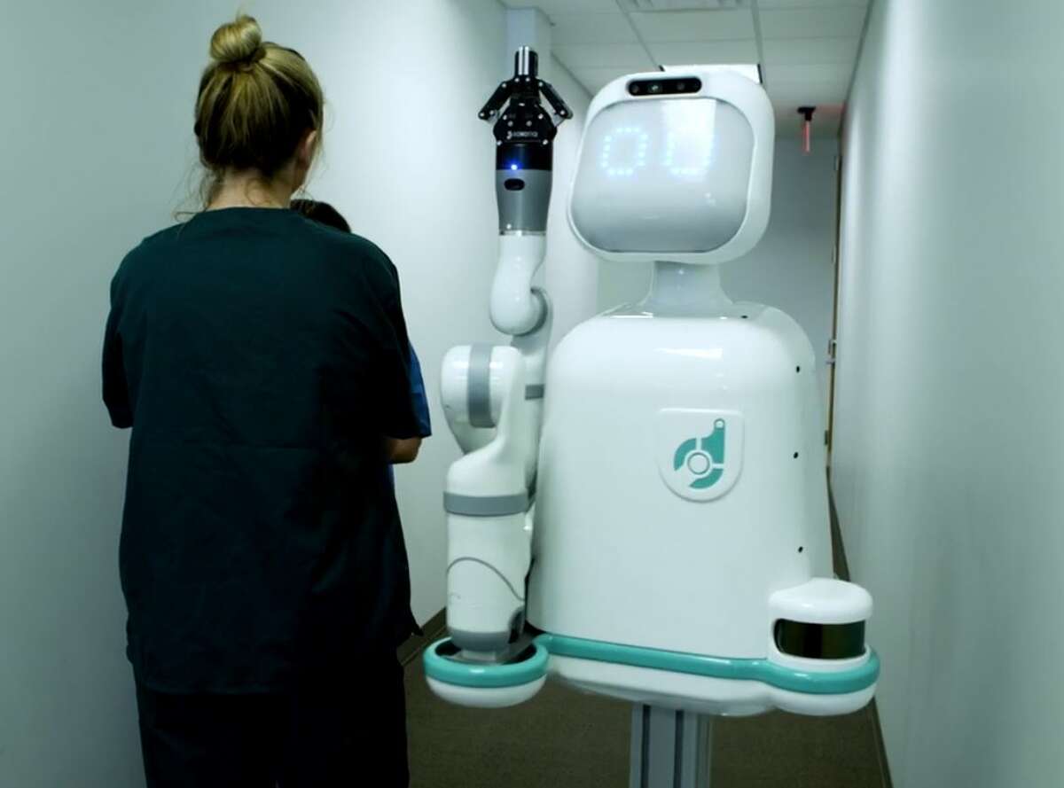 How A Medical Assistance Robot Named 'Moxi' Is Helping UTMB Galveston ...