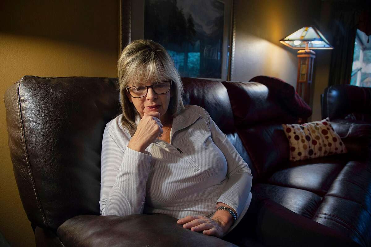 Joanna Jurgens, 56, reflects on her mentally ill son Jeffrey Jurgens Jr., 27, on Tuesday, January 8, 2019 in West Sacramento, Calif. Jurgens' son is serving time at Atascadero State Hospital for stealing a car in 2013 from a valet which ultimately lead to an outburst in front of a judge.