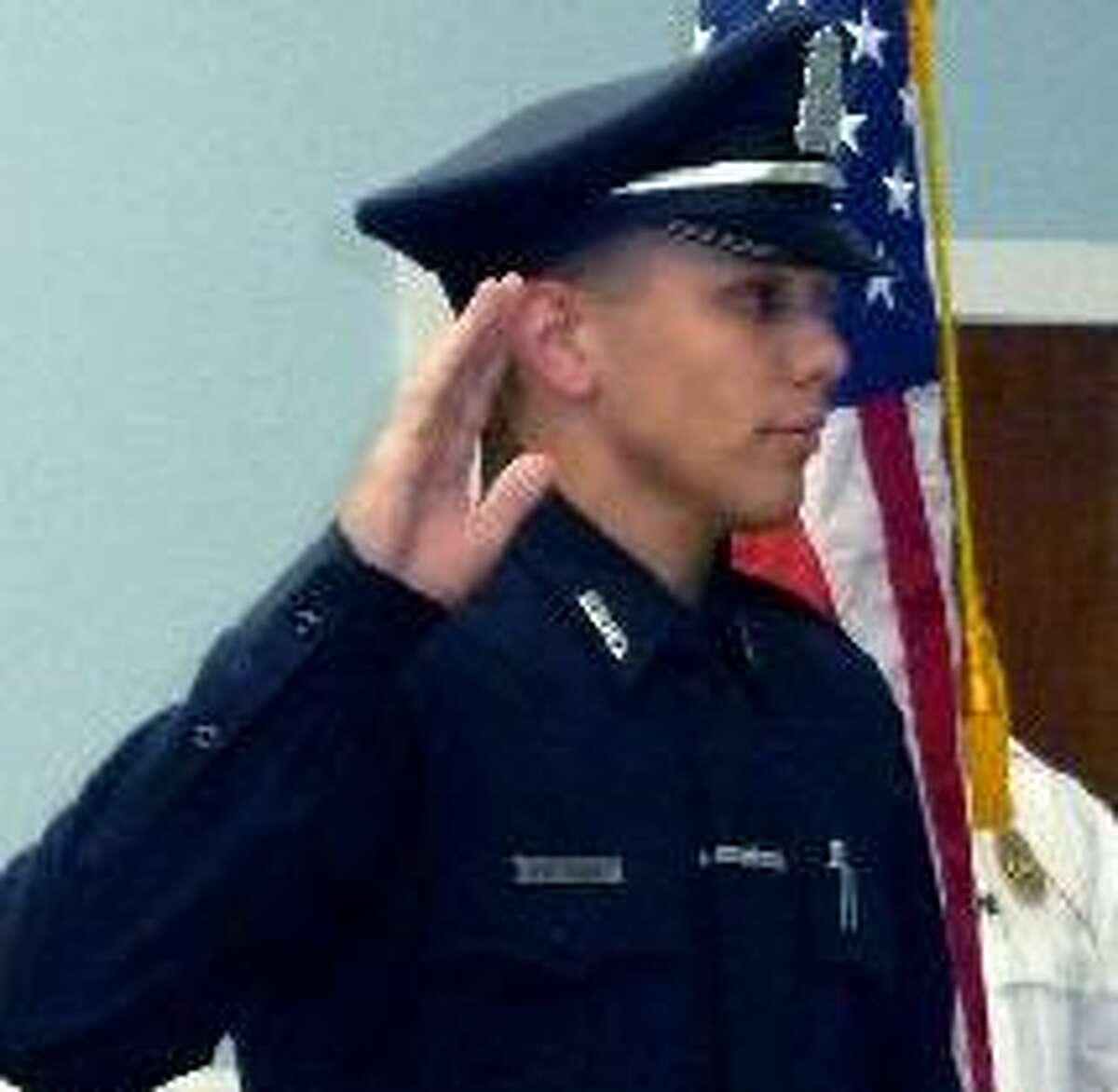 Officer Alex Relyea is sworn into the New Milford Police Department in 2012. Relyea has been a Danbury police Officer for four years.