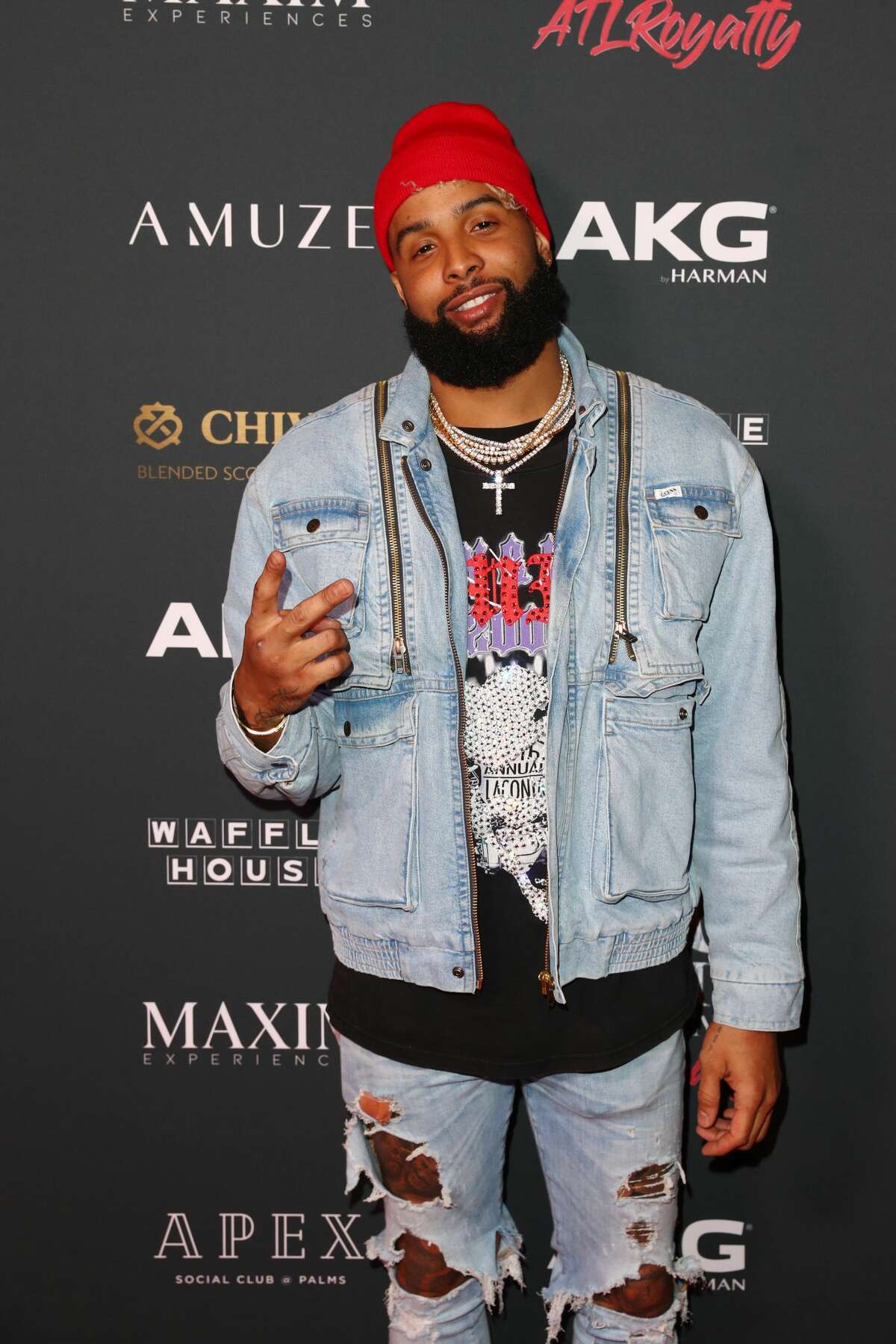 ATLANTA, GEORGIA - FEBRUARY 02: Odell Beckham Jr. attends The Maxim Big Game Experience at The Fairmont on February 02, 2019 in Atlanta, Georgia. (Photo by Joe Scarnici/Getty Images for Maxim)