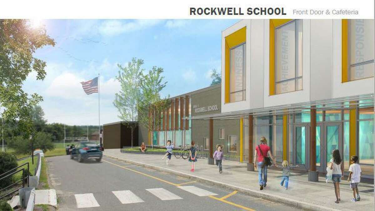 An architect's rendering of renovation plans for Rockwell in Bethel.