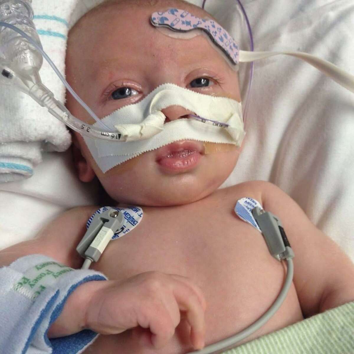 Jaxson Britt was born on Aug. 12 and since then, has remained at Texas Children's Hospital awaiting a heart transplant. A benefit is being held to cover medical expenses on Nov. 23.