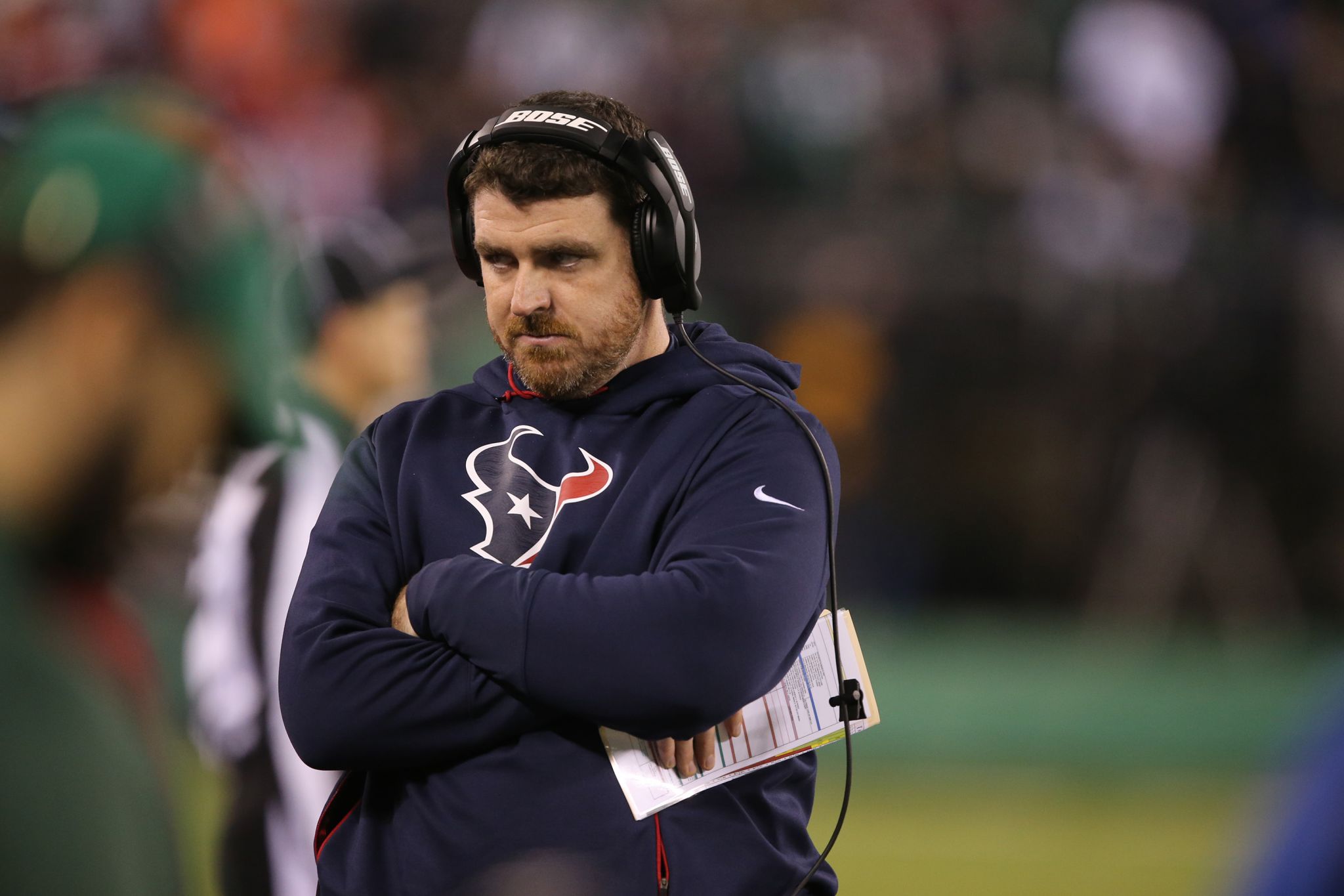 Titans' Mike Vrabel on new Texans OC Tim Kelly: 'Really good young coach'