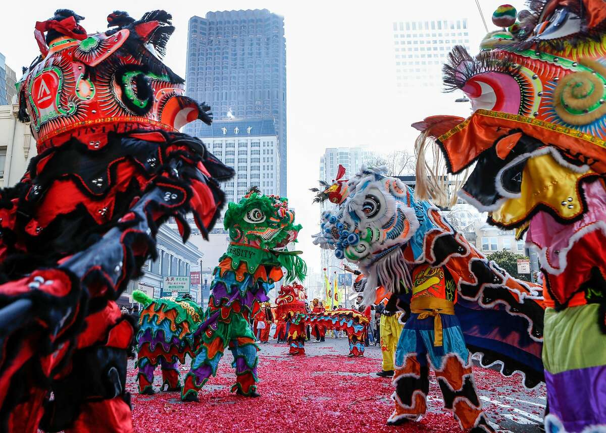 Fireworks, dragons usher in Chinese New Year Parade in SF