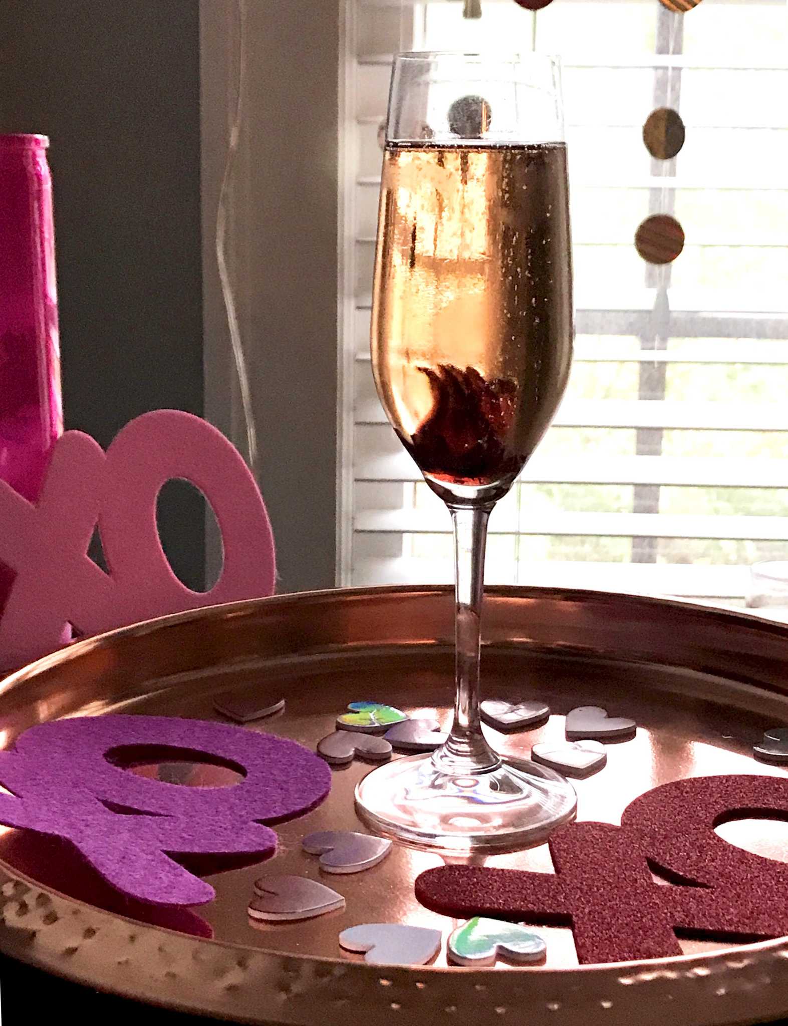 Recipe: Hibiscus Chambord Royale cocktail