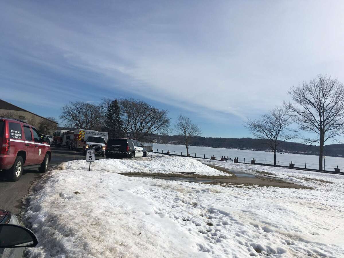After scanning ice for an hour on Wednesday, Saratoga Springs Fire Chief Robert Williams said no one fell through ice on Saratoga Lake.