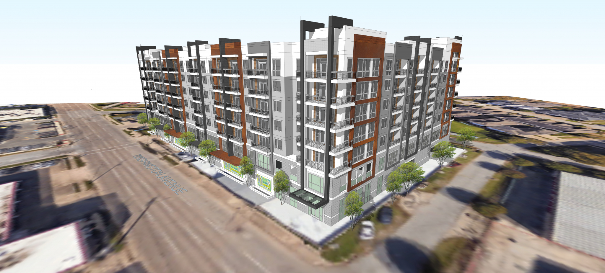 Wood Partners Starts Washington Avenue Apartment Midrise