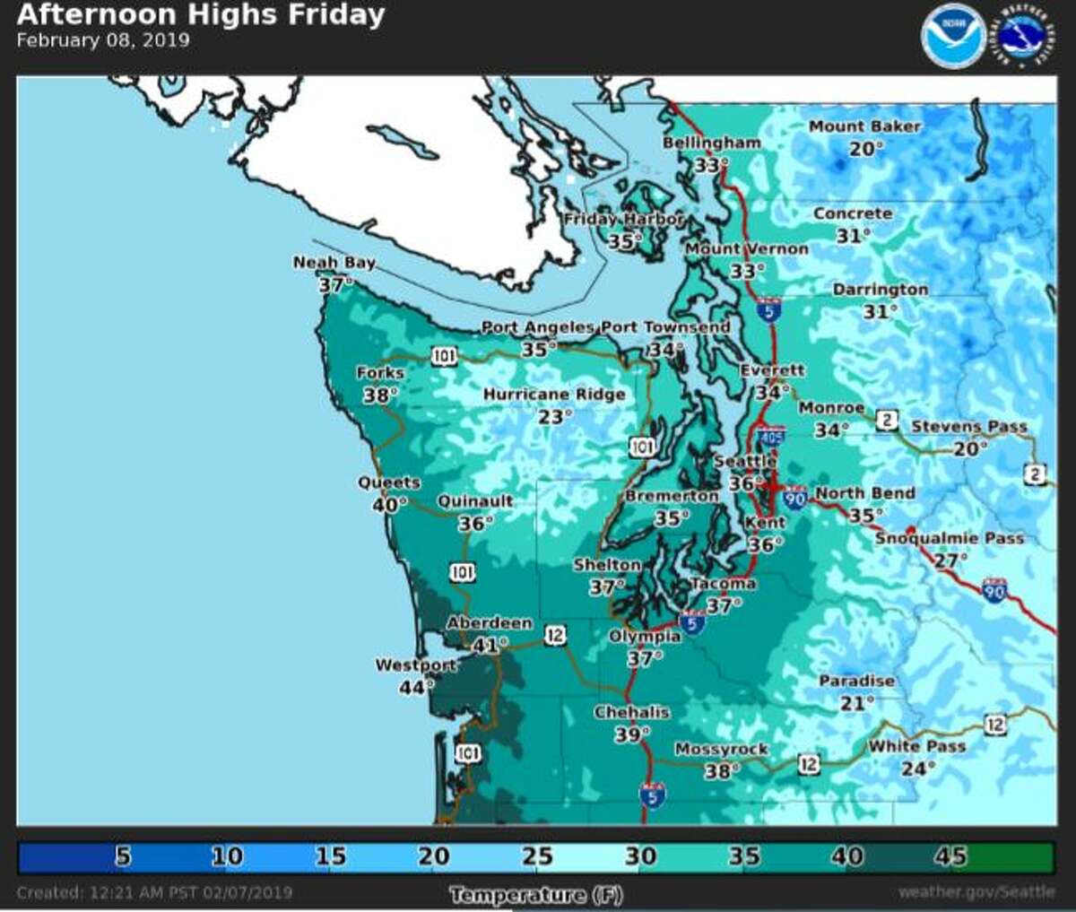 Up to a foot of snow could hit Seattle this weekend, winter storm