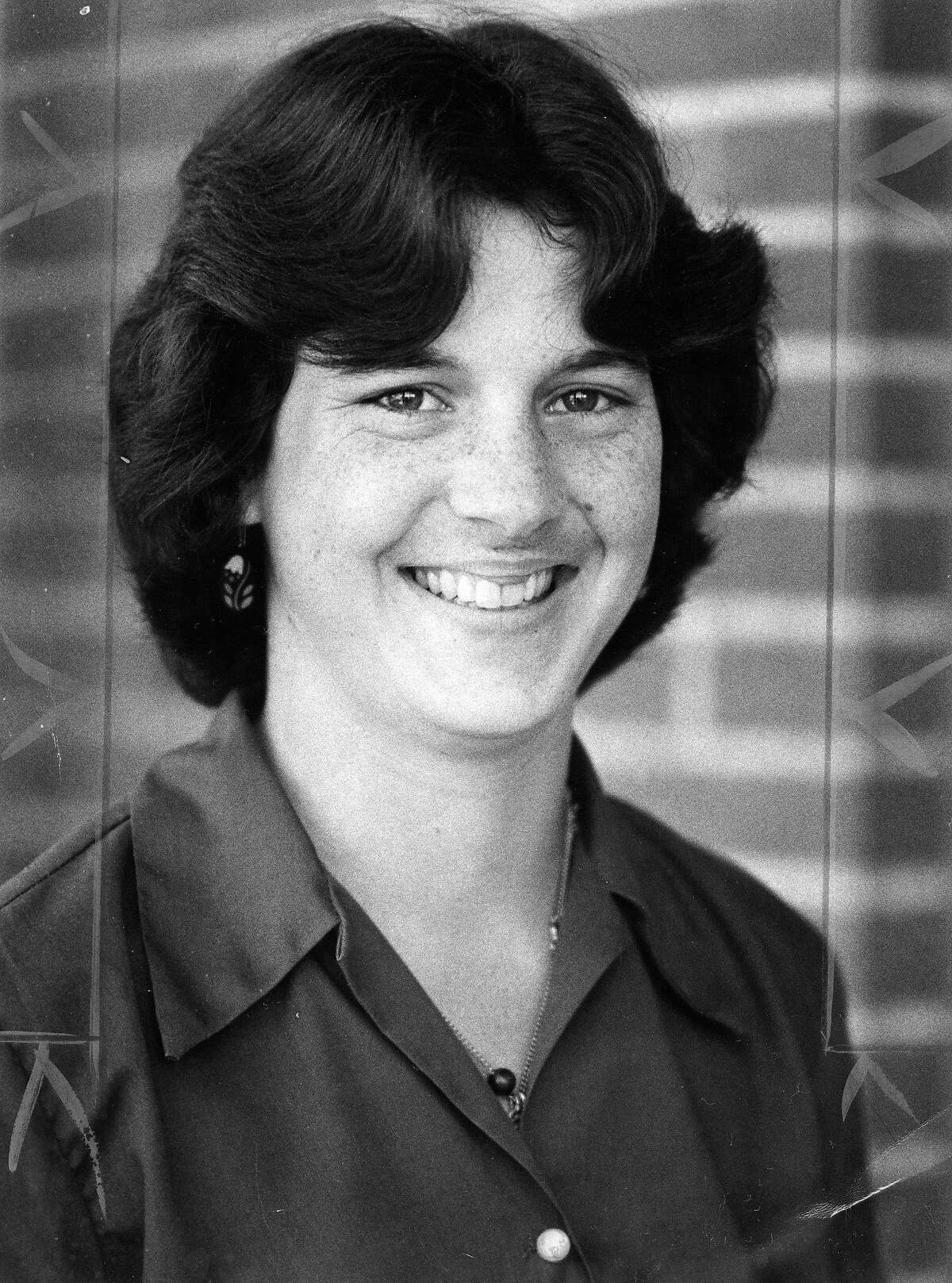 Colleen Galloway, photographed May 5, 1977. Basketball star, Hayward High School - athletic scholarship to U.C. Berkeley.