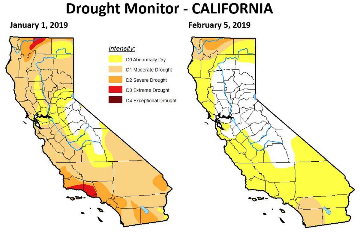Images taken from space in 2018 and 2019 show two very different