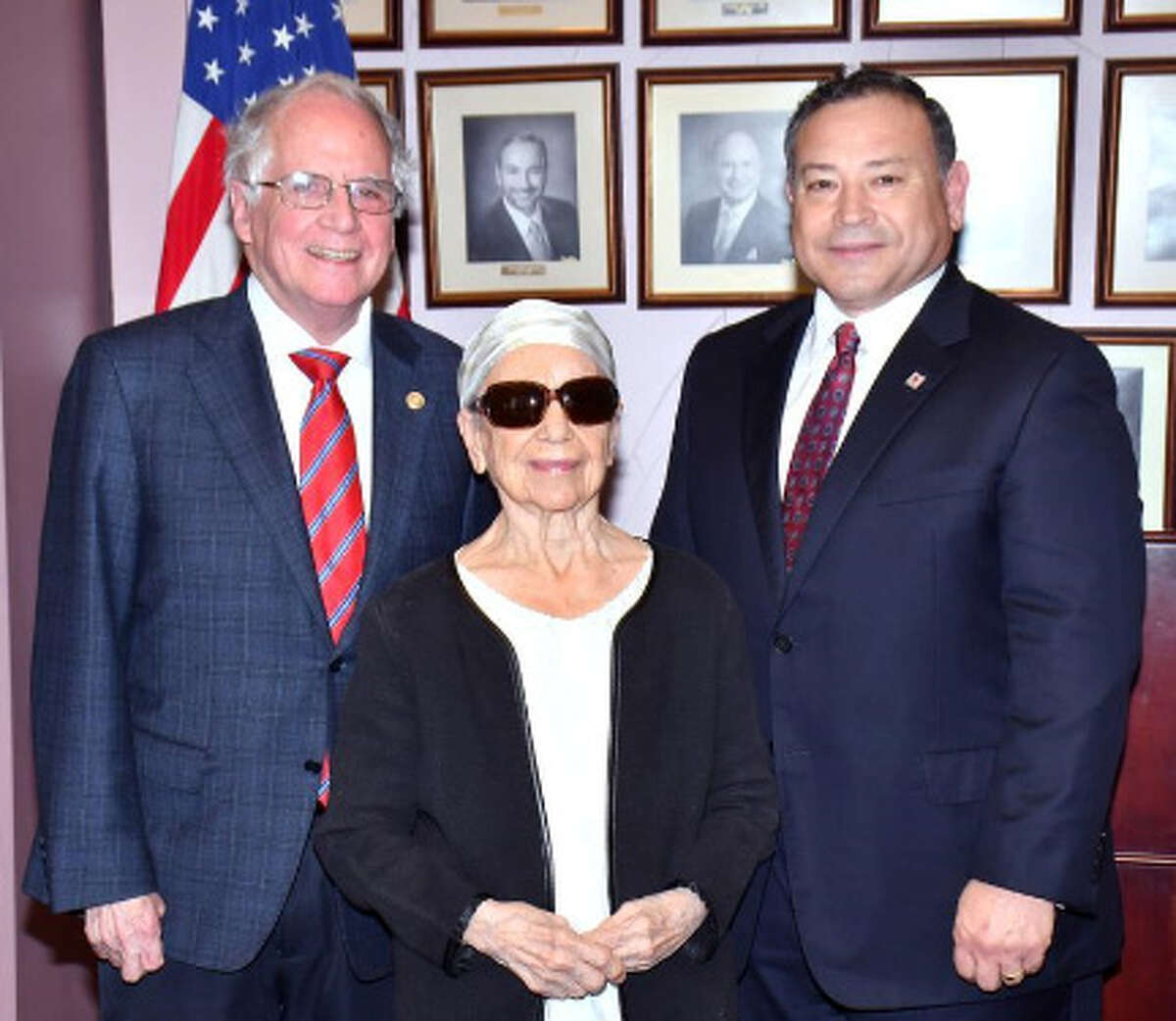 Junior Achievement’s Business Hall of Fame laureates for 2019 were announced Thursday at the Laredo Chamber of Commerce. The honorees are, from left, William Green, Marti Franco and Gilbert Narvaez Jr. They will be recognized at the Laredo Country Club on May 2.