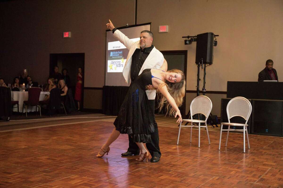 Ozzie Vazquez, of Brookfield, dancing with professional dancer Heather Cino.