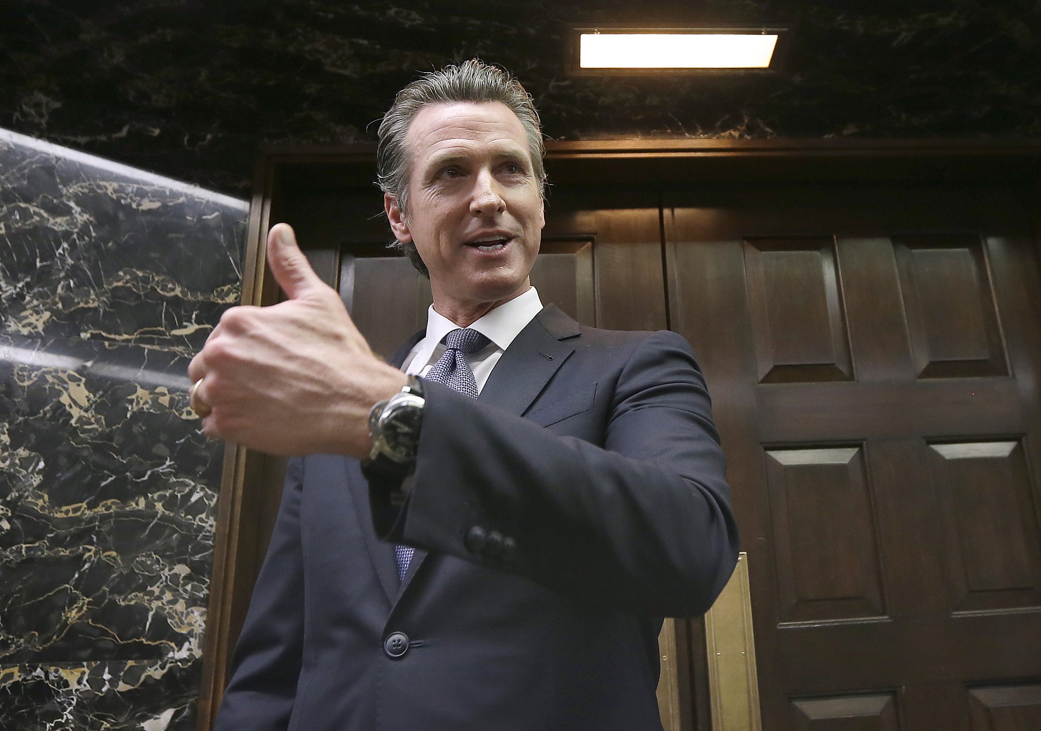 Newsom might not be in run for president but he s saving money