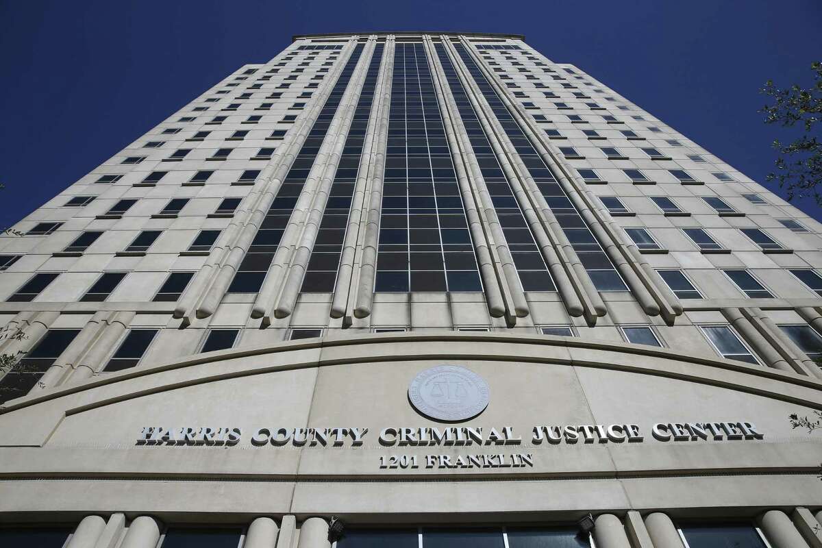 The Harris County Criminal Justice Center, shown here in 2018. One possible explanation for the influx of people at court on May 26 was a ream of new case filings over the long Memorial Day weekend, including 252 alcohol-related charges.