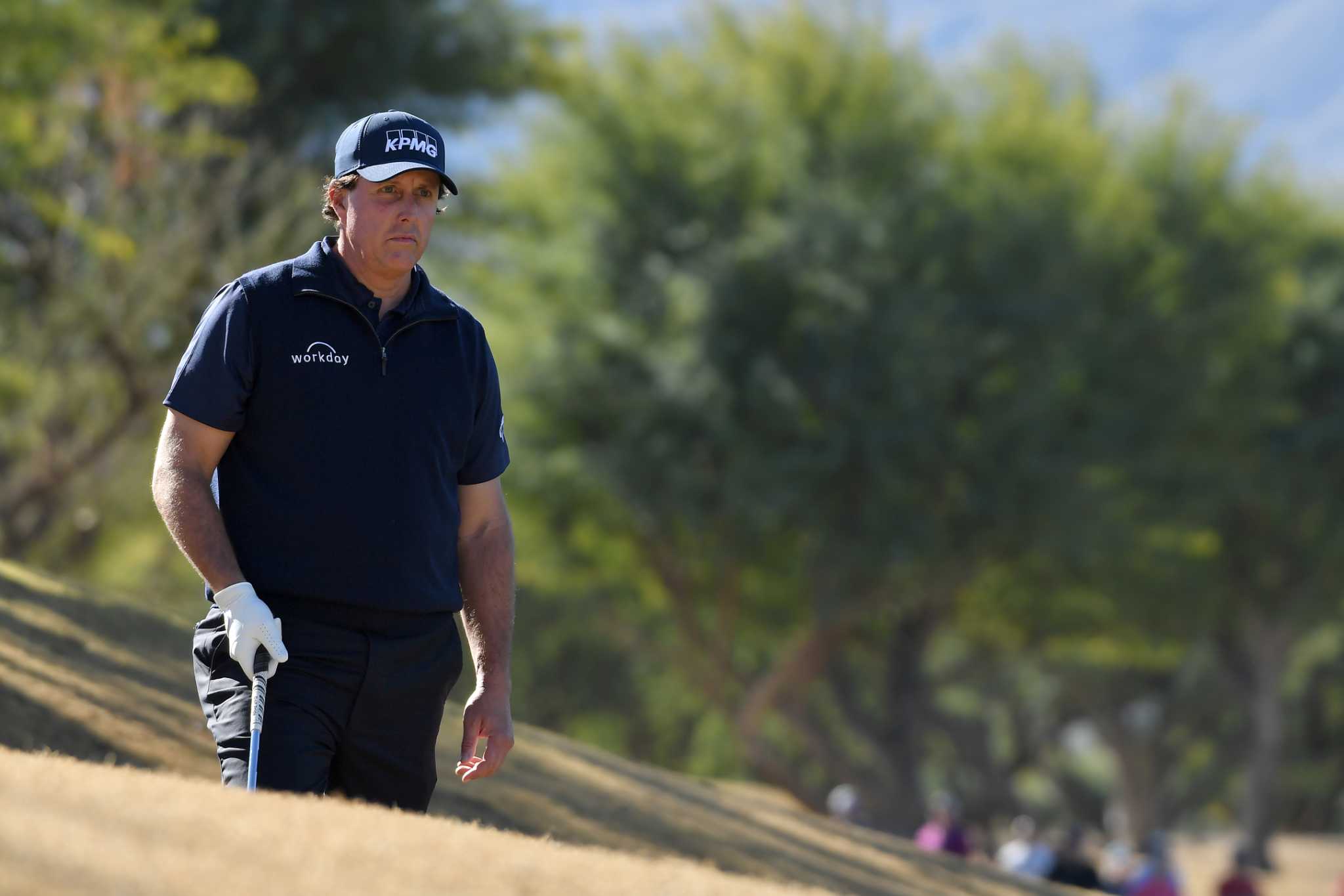 Five share lead as rain hits Pebble Beach